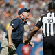 Chicago Bears head coach John Fox cruelly harasses innocent officials during the Bears’ 31-23 loss to the Green Bay Packers on Sunday. (Photo: Chicago Bears)